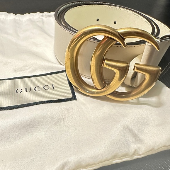 Leather Belt with Double G Buckle main image 8